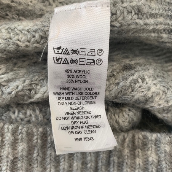 Cynthia Rowley Gray Wool Blend Sweater Medium - Picture 7 of 10